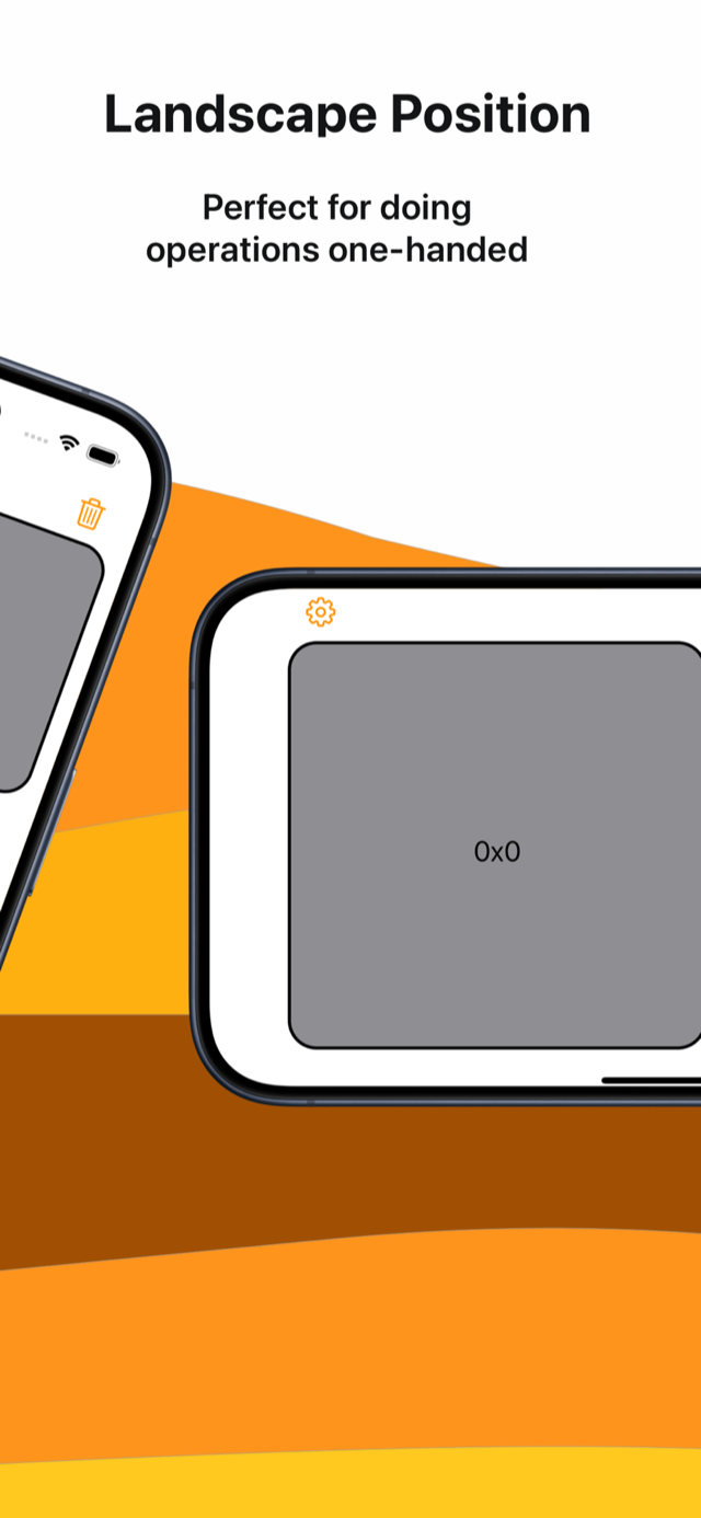 HexCalculator in landscape orientation